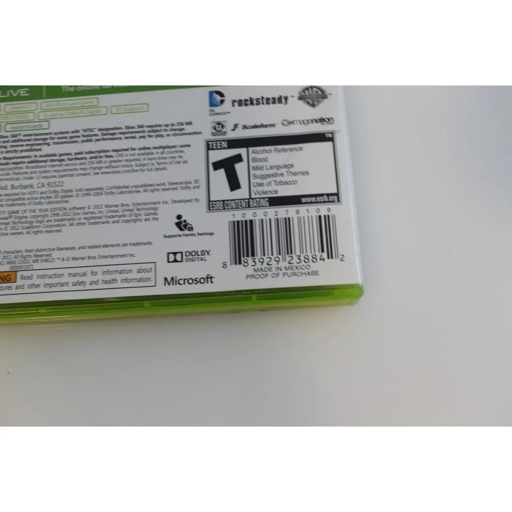 Batman: Arkham City -- Game of the Year Edition (Microsoft Xbox 360, 2012)
